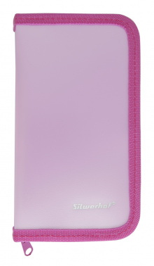 Пенал Silwerhof 850960 Gems розовый 1отд. 190х110х28 пластик