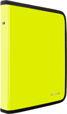 Папка для тетрадей Silwerhof 671954 Neon A5 210x260x25мм 1отд. желтый пластик на молнии