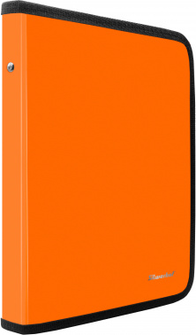 Папка для тетрадей Silwerhof 671960 Neon A4 250x320x25мм 1отд. оранжевый пластик на молнии