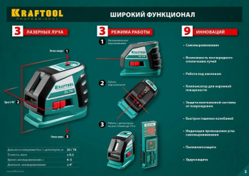 Нивелир лазерн. Kraftool  34660-2