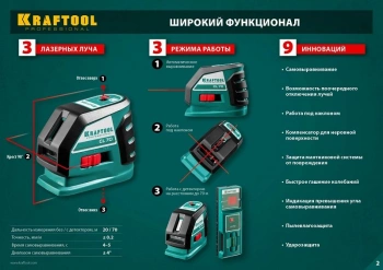 Нивелир лазерн. Kraftool  34660-4