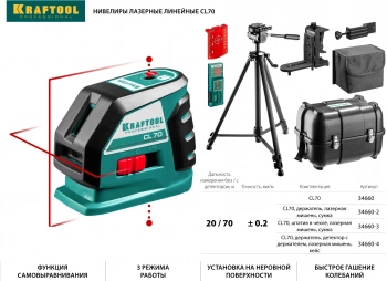 Нивелир лазерн. Kraftool  34660-4