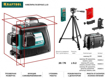 Нивелир лазерн. Kraftool  34640-4