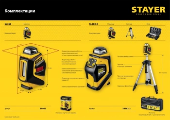 Нивелир лазерн. Stayer  34962-2