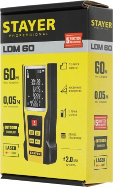 Лазерный дальномер Stayer  LDM-60