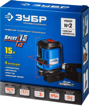 Нивелир лазерн. Зубр  КРЕСТ-15