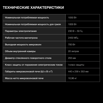 Микроволновая Печь Hyundai HYM-M2061