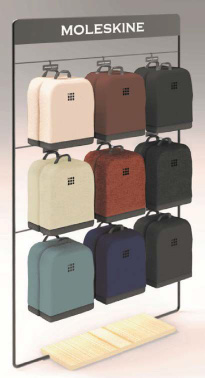 Стенд Moleskine Backpack Wall напольный 130х45х210см без наполнения плох пак приз