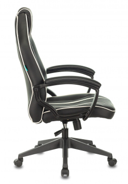 Кресло игровое Zombie A3 черный, белый эко.кожа крестовина пластик