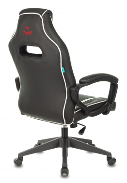 Кресло игровое Zombie A3 черный, белый эко.кожа крестовина пластик