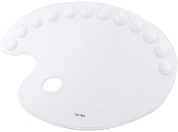 Палитра для смешивания красок Deli 68300 эллипс 400x290мм пластик