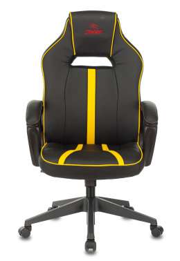 Кресло игровое Zombie A3 черный, желтый эко.кожа крестовина пластик