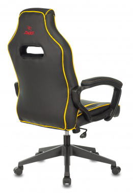 Кресло игровое Zombie A3 черный, желтый эко.кожа крестовина пластик