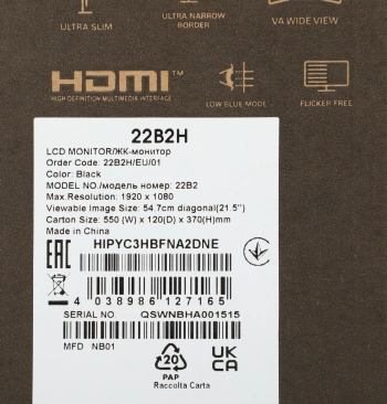 Монитор AOC 21.5