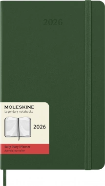 Ежедневник Moleskine CLASSIC Large 130х210мм 400стр. зеленый