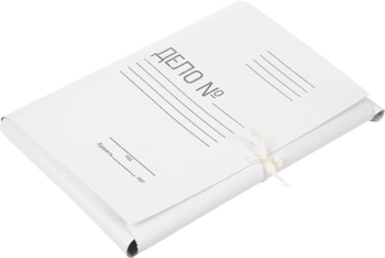 Папка на завязках Silwerhof ПЗ280 картон 0.5мм 280г/м2 белый