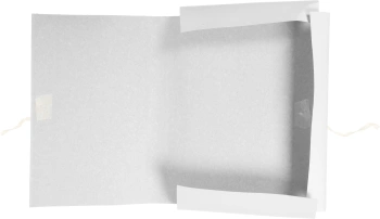 Папка на завязках Silwerhof ПЗ280 картон 0.5мм 280г/м2 белый