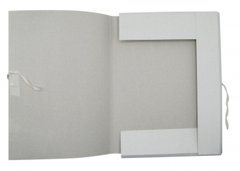 Папка на завязках Silwerhof ПЗ320M картон мелованный 0.6мм 320г/м2 белый