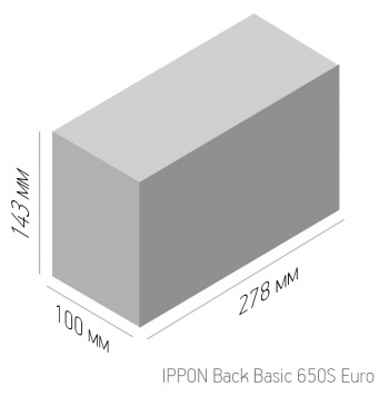 Источник бесперебойного питания Ippon Back Basic 650S Euro