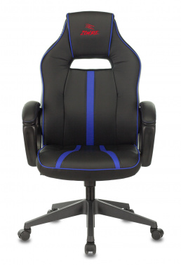 Кресло игровое Zombie A3 черный, синий эко.кожа крестовина пластик