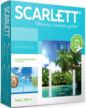 Весы напольные электронные Scarlett SC-BS33ED12