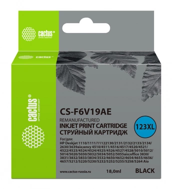 Картридж струйный Cactus CS-F6V19AE