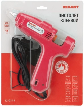 Клеевой пистолет Rexant 12-0116
