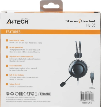 Наушники с микрофоном A4Tech HU-35