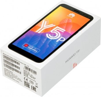 Смартфон Huawei Y5P 32Gb 2Gb черный моноблок 3G 4G 2Sim 5.45