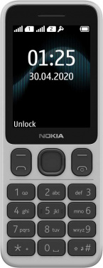 Мобильный телефон Nokia 125 белый моноблок 2Sim 2.4