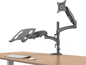 Кронштейн для монитора/ноутбука Cactus CS-VM-LH08-BK