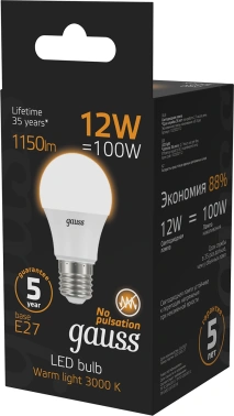 Лампа светодиодная Gauss  A60