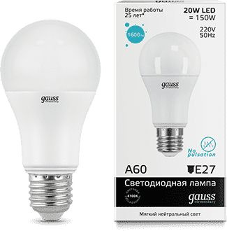 Лампа светодиодная Gauss  Elementary A60