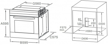 Духовой шкаф Электрический Midea MO68111X