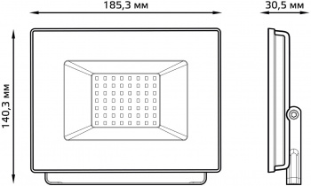 Прожектор уличный Gauss Elementary  613527150