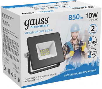 Прожектор уличный Gauss Elementary  613100310