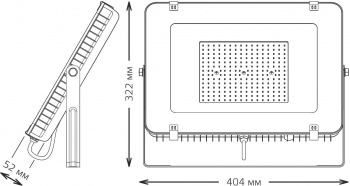 Прожектор уличный Gauss Qplus  613100150