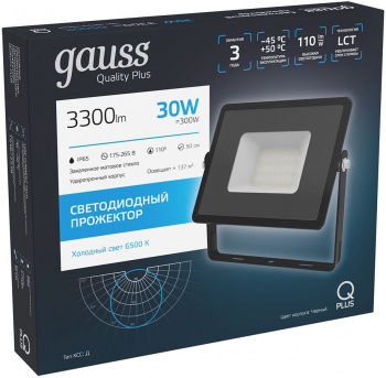 Прожектор уличный Gauss Qplus  613511330