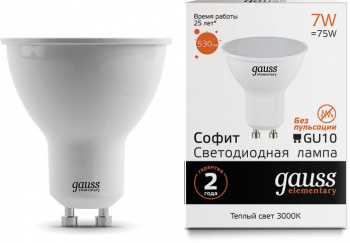 Лампа светодиодная Gauss Elementary  MR16