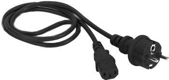 Шнур питания Lanmaster LAN-PP13/SH-1.0-BK