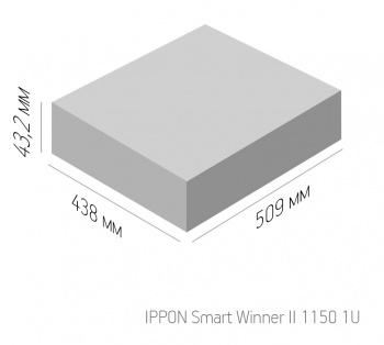 Источник бесперебойного питания Ippon Smart Winner II 1150 1U