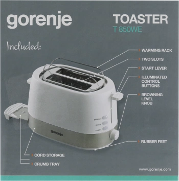 Тостер Gorenje T850WE