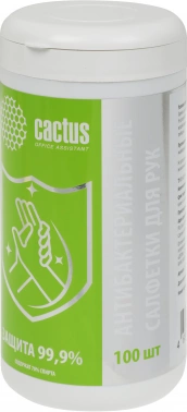 Салфетки влажные Cactus  CS-ASHCL100
