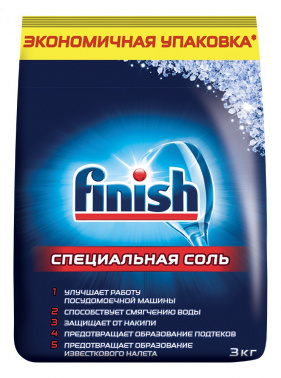 Соль Finish 3кг (3072341) для посудомоечных машин
