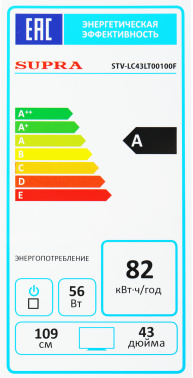 Телевизор LED Supra 43