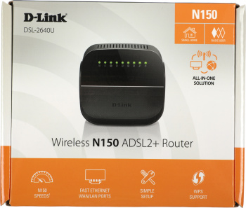 Роутер беспроводной D-Link DSL-2640U/R1A