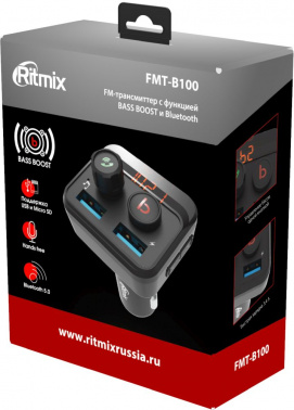 Автомобильный FM-модулятор Ritmix FMT-B100