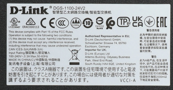 Коммутатор D-Link  DGS-1100-24V2/A