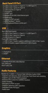 Материнская плата Asus TUF GAMING B550M-PLUS