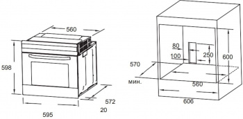 Духовой шкаф Электрический Weissgauff EOM 691 PDB